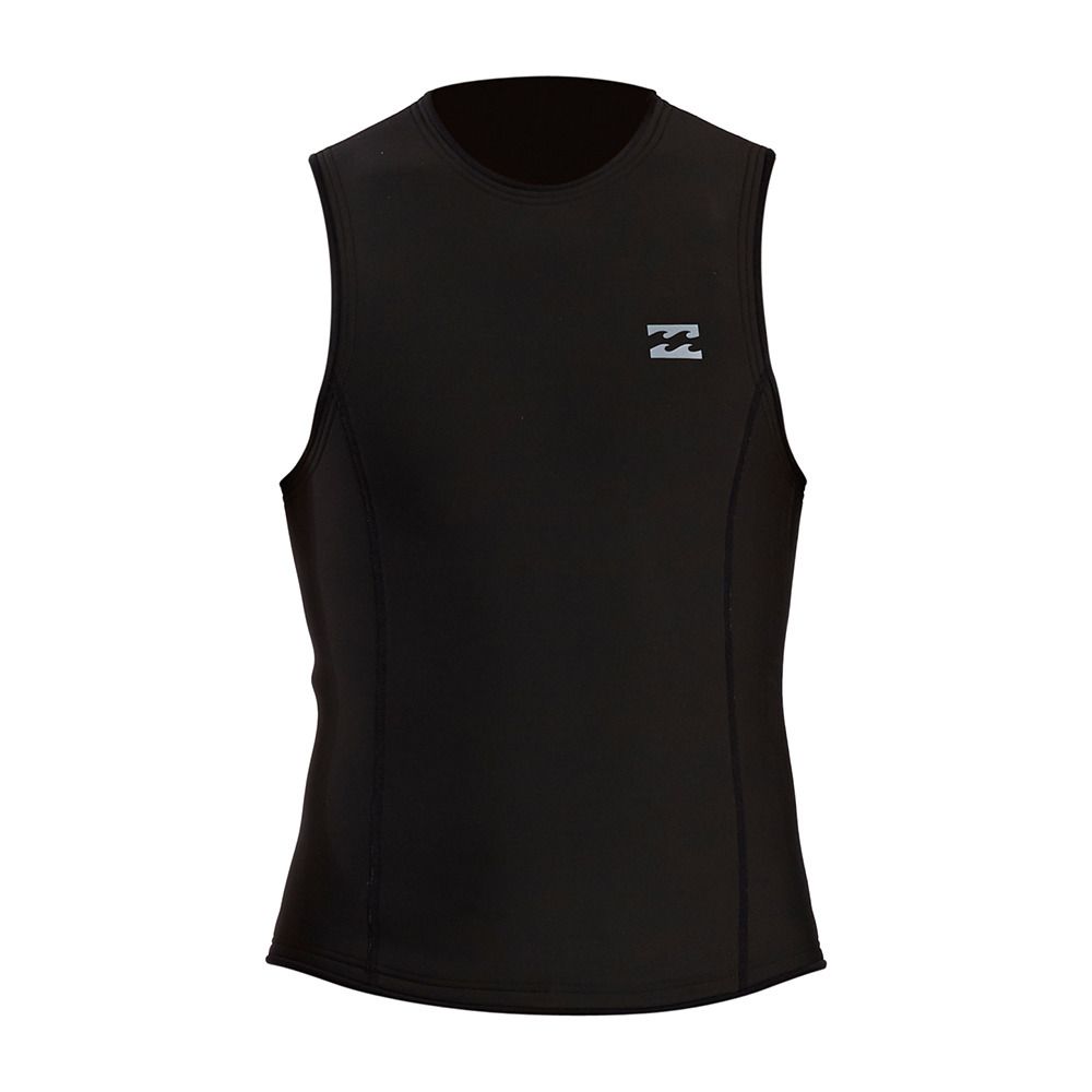 Billabong ABSOLUTE VESTE BACK ZIP - Top néoprène 2mm Homme black