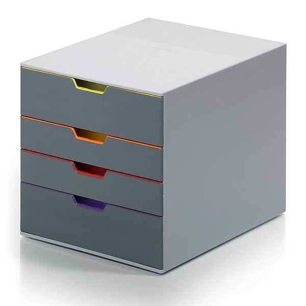 Module de classement Varicolor® 4 tiroirs coloris gris