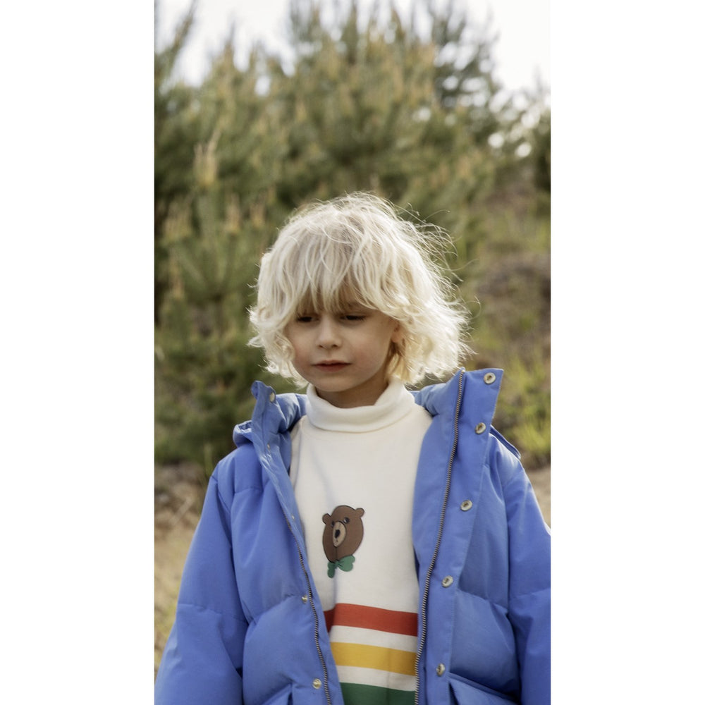 Køb Mini Rodini Off-white Bjørn Stripe Sweatshirt