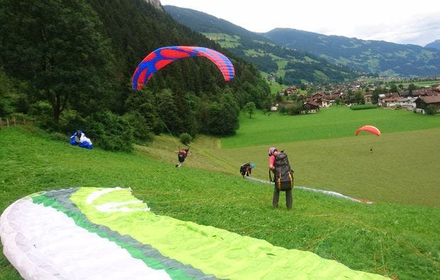 Gleitschirm Kurs Mayrhofen als Geschenkidee