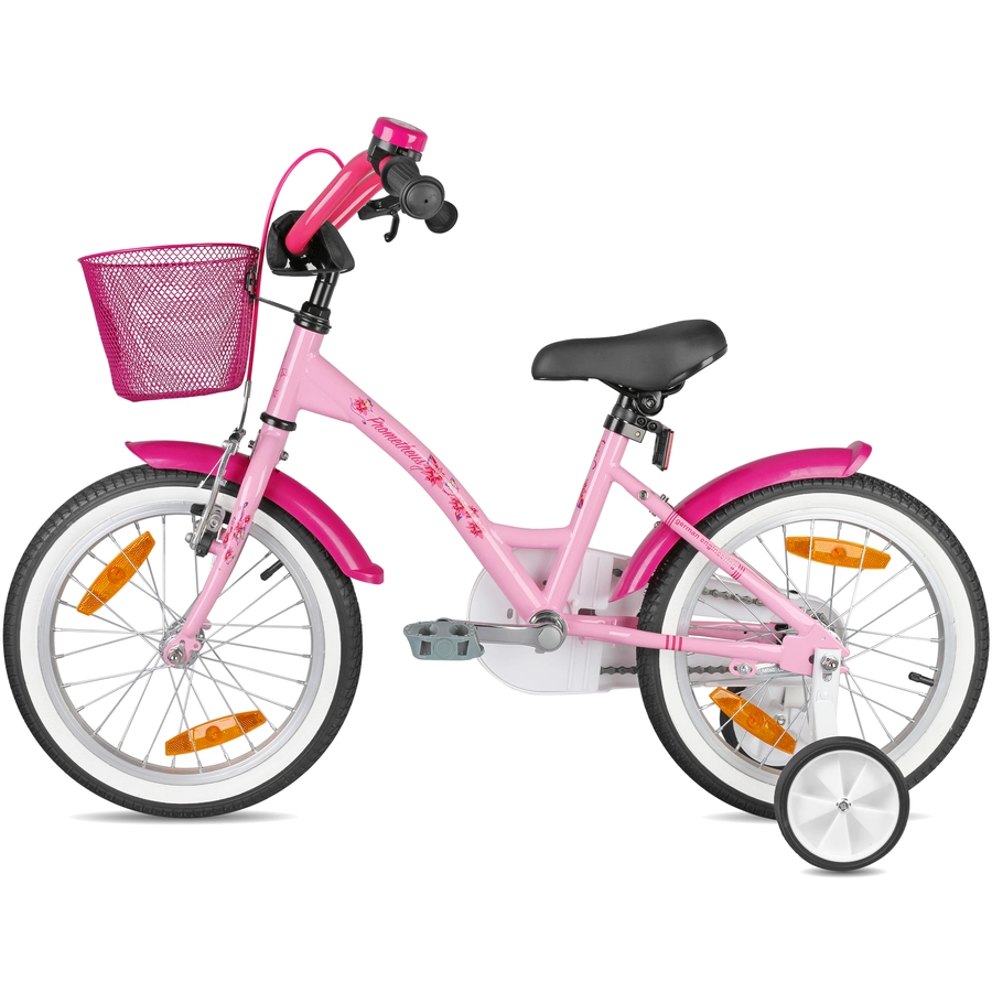 PROMETHEUS BICYCLES® HAWK Kinderfahrrad 16, Rosa weiß