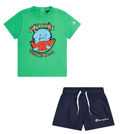 Champion Shortss?t - T-shirt/Bådeshorts - Poison Green