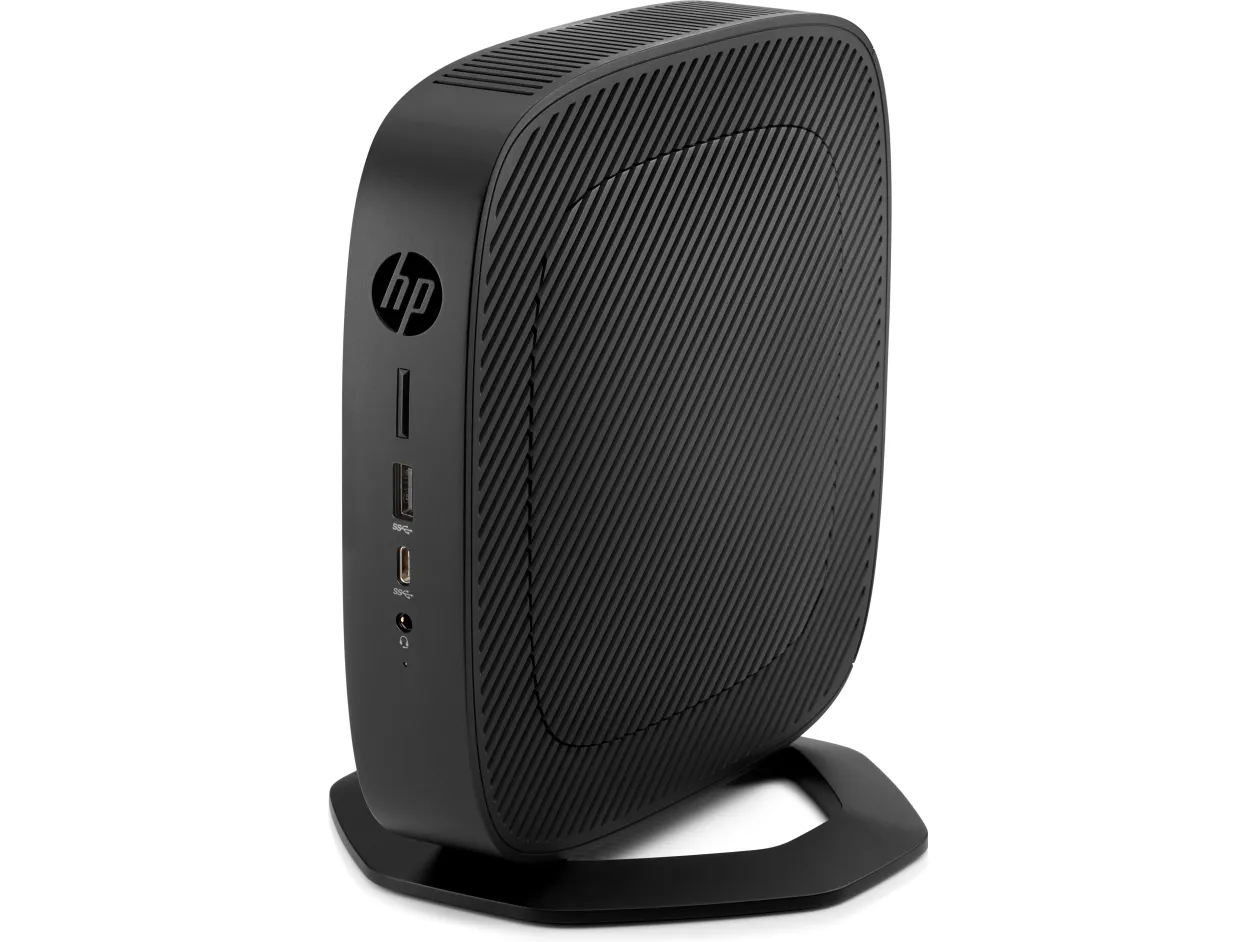 HP t540 - Tynd klient - USFF 1 x Ryzen Embedded R1305G / op til 2.8 GHz - RAM 8 GB - flash - eMMC 32 GB - Radeon Vega 3 - Gigabit Ethernet - HP ThinPro - skærm: ingen - tastatur: Internationalt engelsk