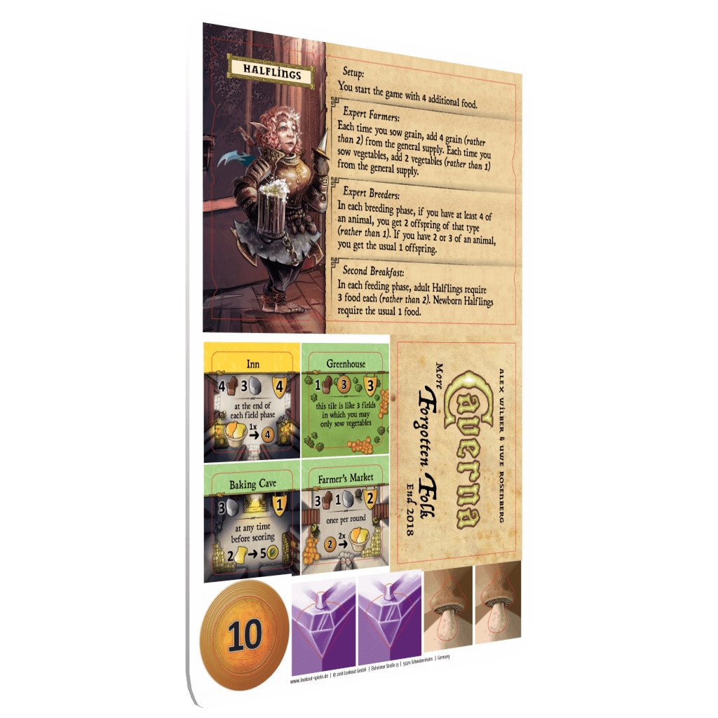 Caverna : More Forgotten Folk - Halflings Promo