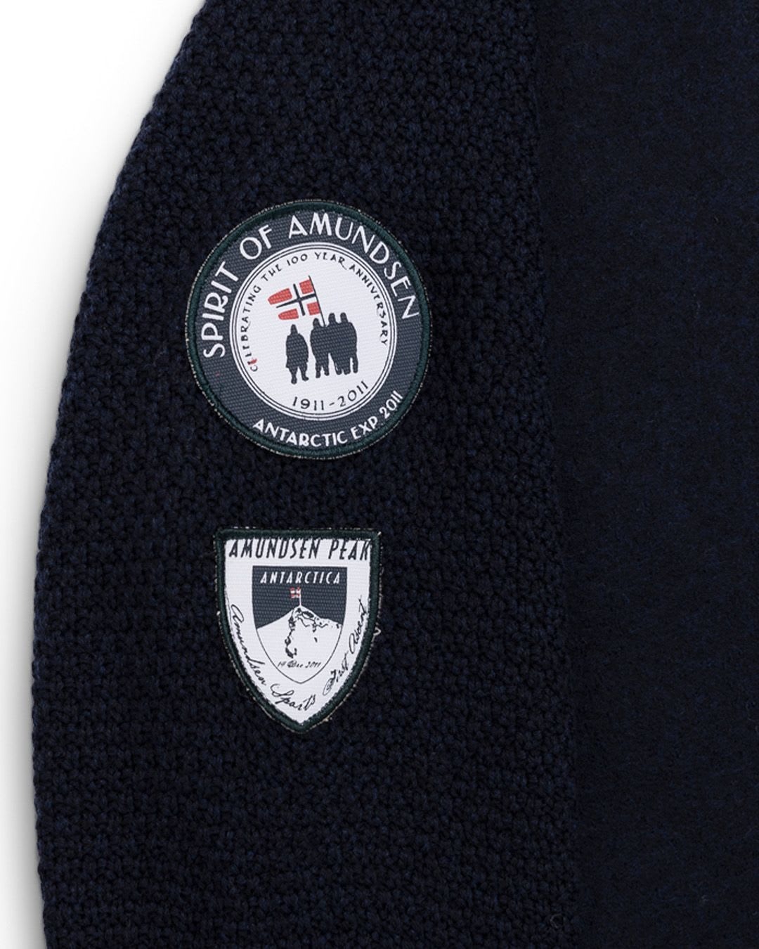 Boiled Ski Sweater w/Flag Dame 590/Faded Navy/Norge