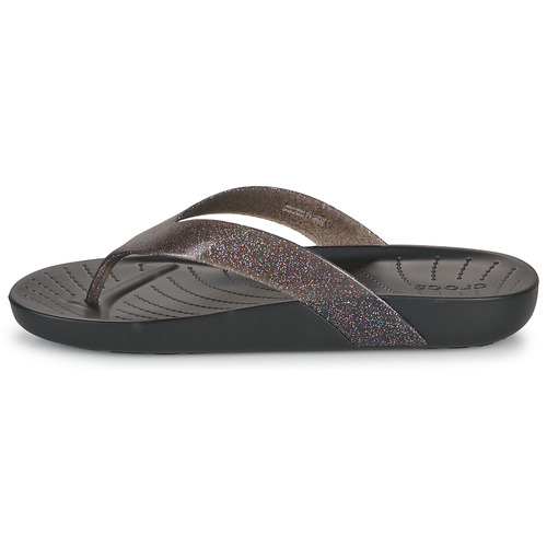 Crocs - Crocs Splash Glitter Flip - Noir