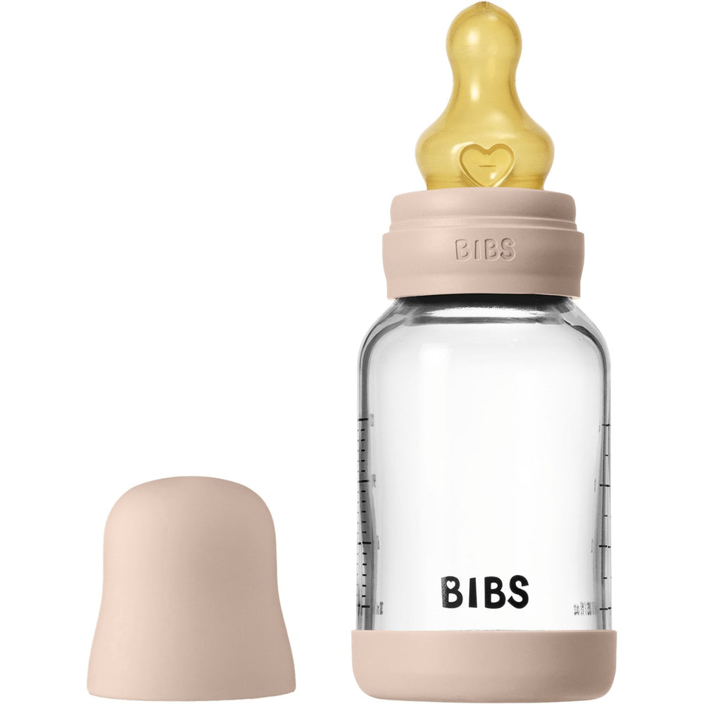 Køb Bibs Blush Glass Baby Flaske Round Latex Slow Flow