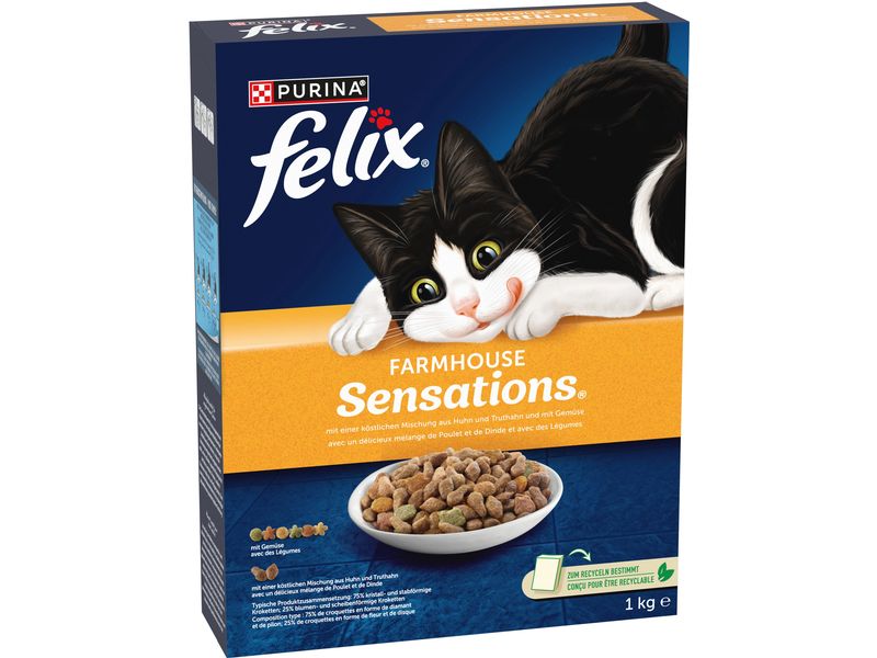 Felix Trockenfutter Sensations Geflügel, 1 kg Felix Sensations Geflügel 1 kg