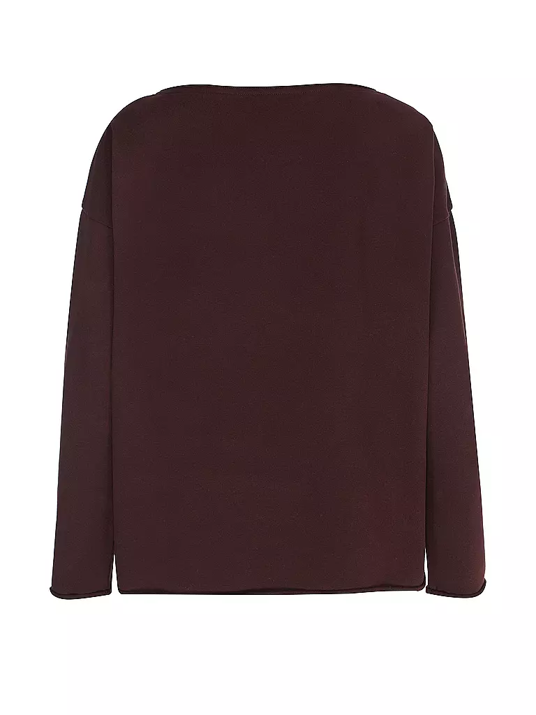 JUVIA Loungewear Sweater JUDI dunkelrot