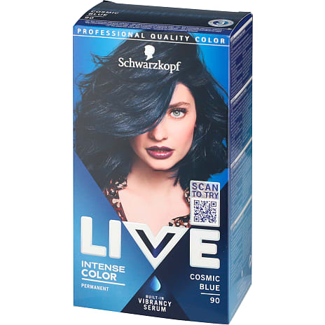 Permanent hårfarve 090 Cosmic Blue m. serum