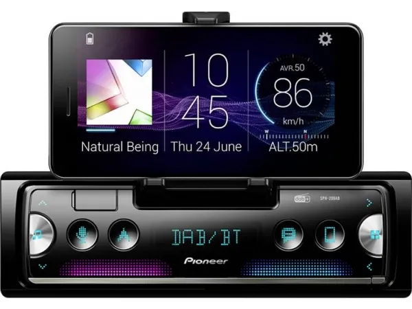 Pioneer SPH-20DAB - Bil - digital modtager - in-dash - Single-DIN - 50 watt x 4