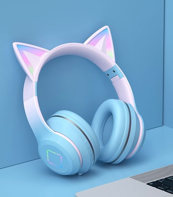 HOMTEC - Cat Ear USB oplaadbare Bluetooth hoofdtelefoon