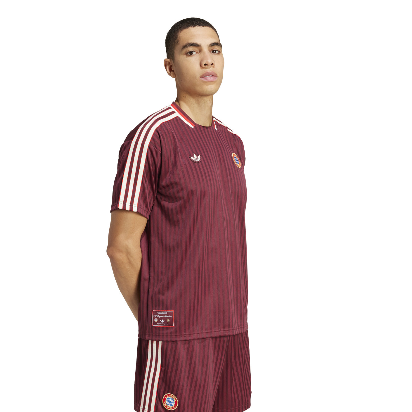 Adidas Bayern München Icon T-Shirt 2024-2025 Rood Wit