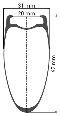 Roue Arrière DT Swiss HEC 1400 Spline 62 | Boost 12x148mm