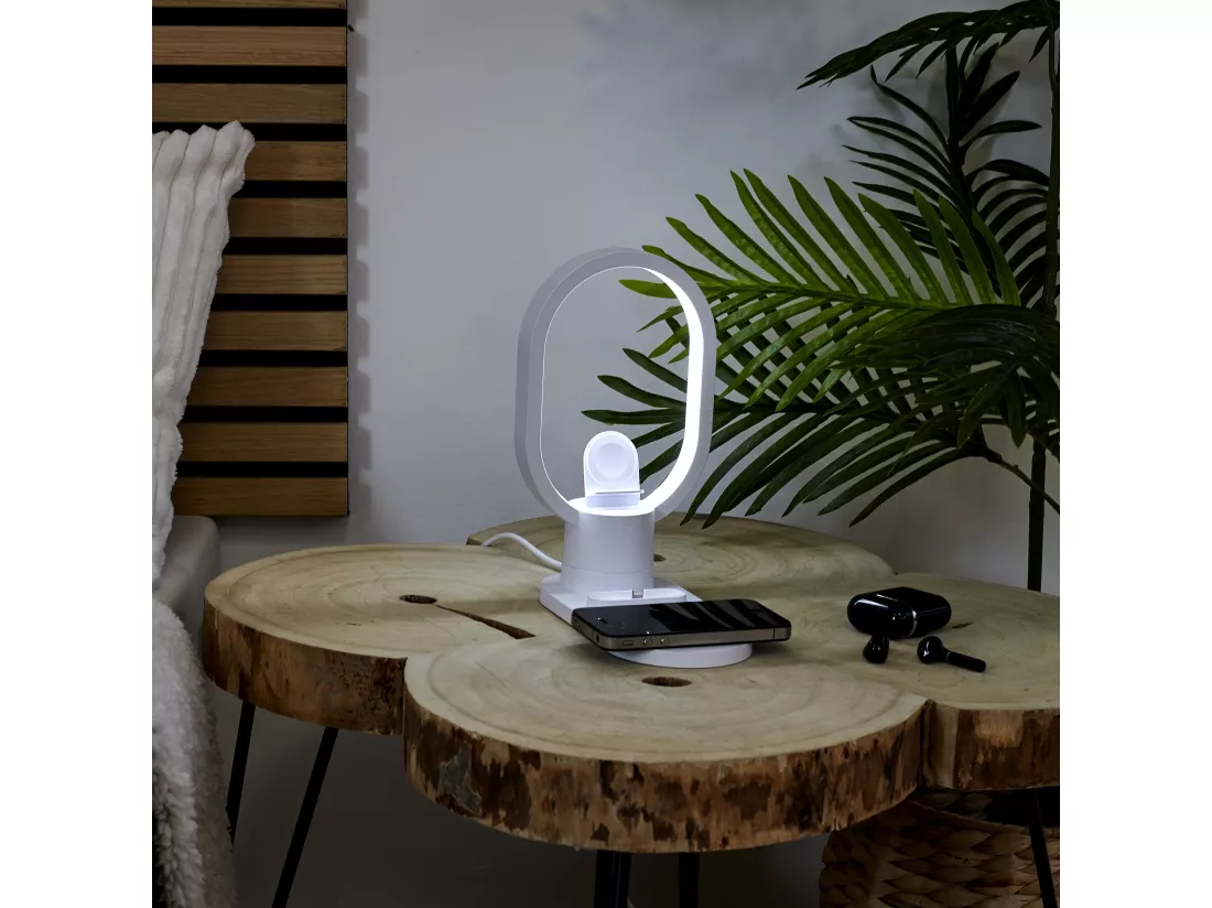 Lampe Led Chargeur Induction 3en1