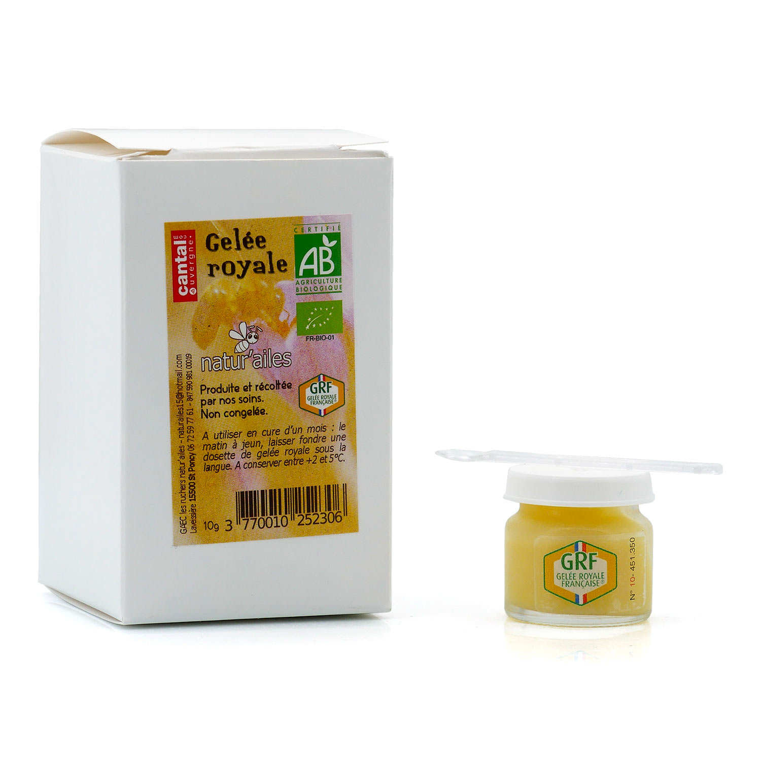 Gelée royale pure bio du Cantal (France)