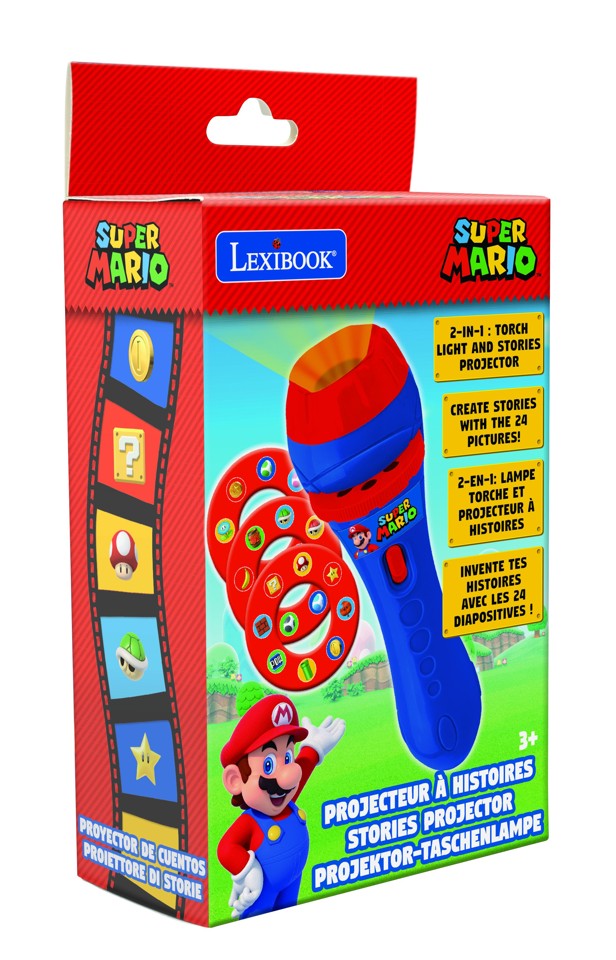 Lexibook - Super Mario Theme Stories Projector and Torch Light - (LTC050NI)