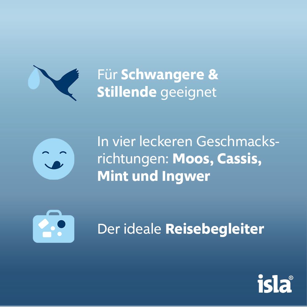 isla moos Halspastillen bei Halskratzen und Reizhusten