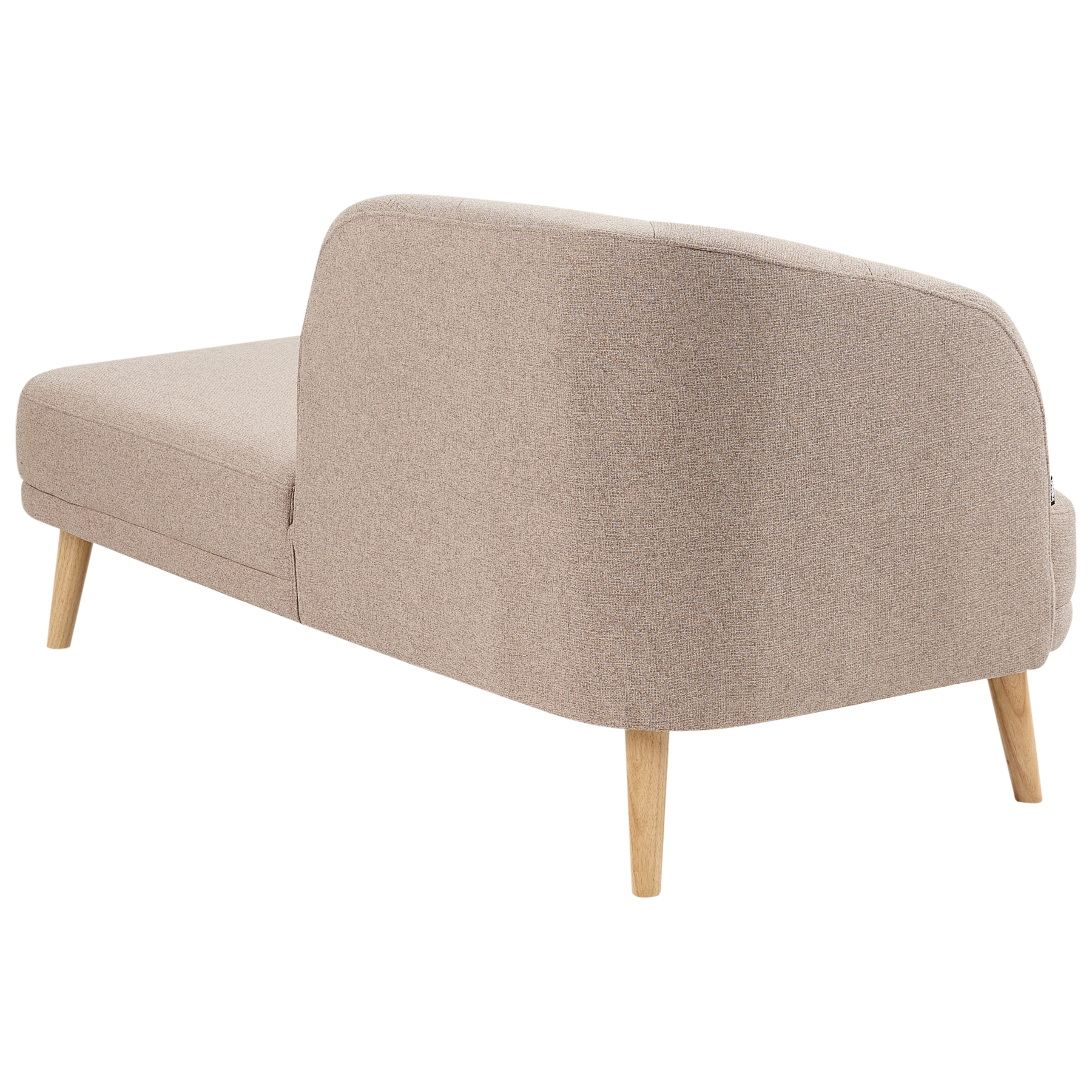 Beliani-TANLAY-Chaise longue-Lichtbruin-Linkszijdig-Polyester