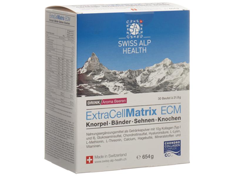 Swiss Alp Health ExtraCellMatrix ECM Drink Beeren 30 Beutel Getränkepulver
