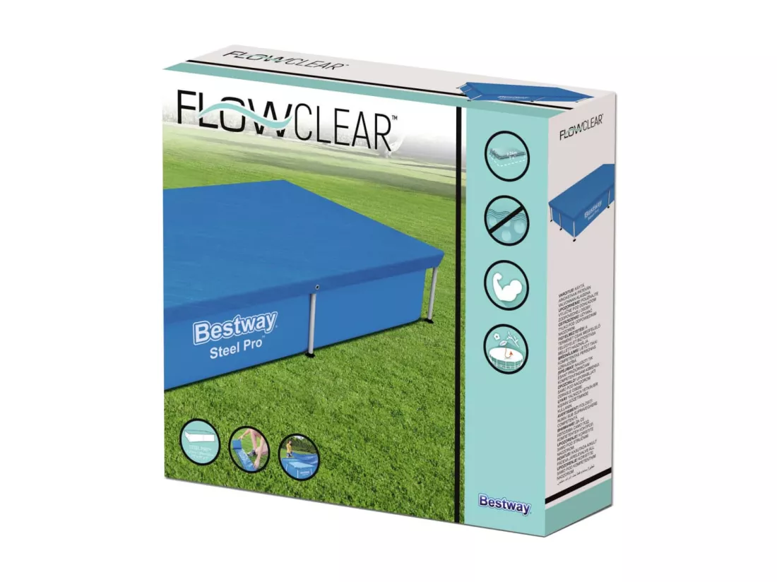 Bâche Hivernage pour Piscine Hors-sol Bestway 221x150 cm Rectangulaire