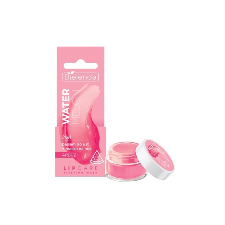 Bielenda Lip Care Sleeping Mask Watermelon Mania 2in1 Lippenbalsam + Nachtmaske 10 g