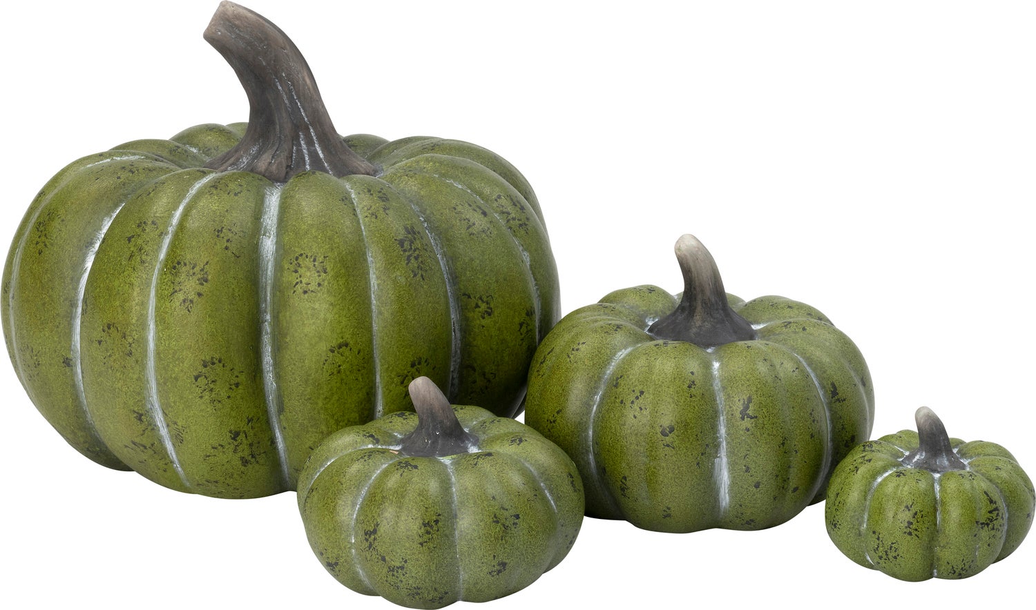 Intratuin tuinbeeld Autumn pompoen groen 9,6 x 10 x 6,6 cm