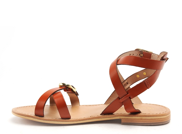 Les tropeziennes nu pieds plats femme hepana f orange