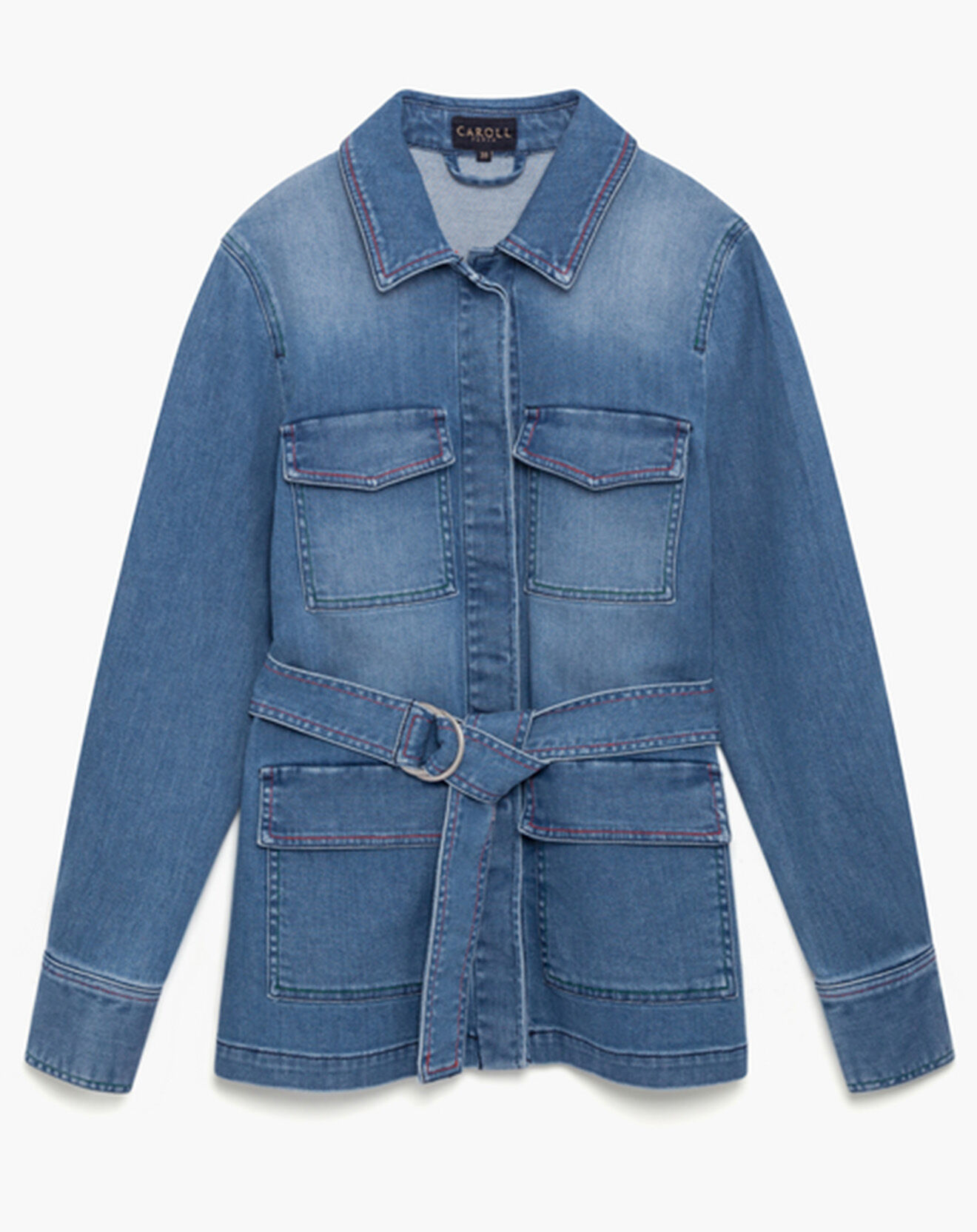 Caroll Veste Saharienne en jean Dorayaki denim
