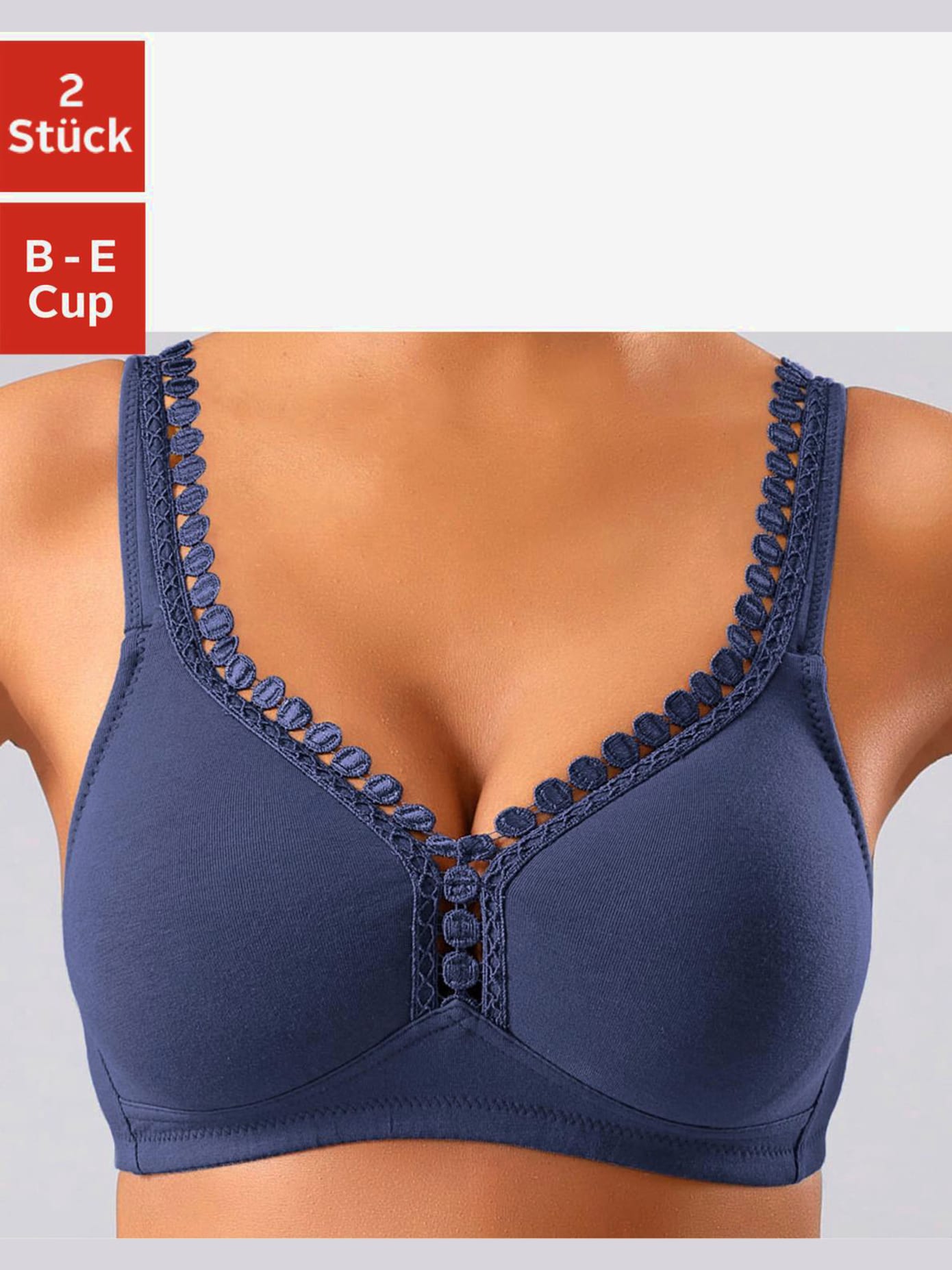 Soutien-gorge sans armatures en coton doux
