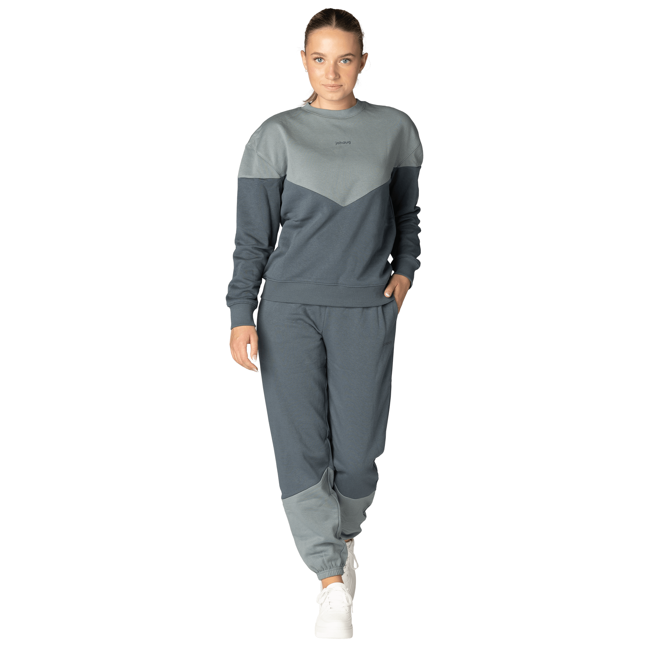 Johaug Cozy Block Crew - Fritid og bomull