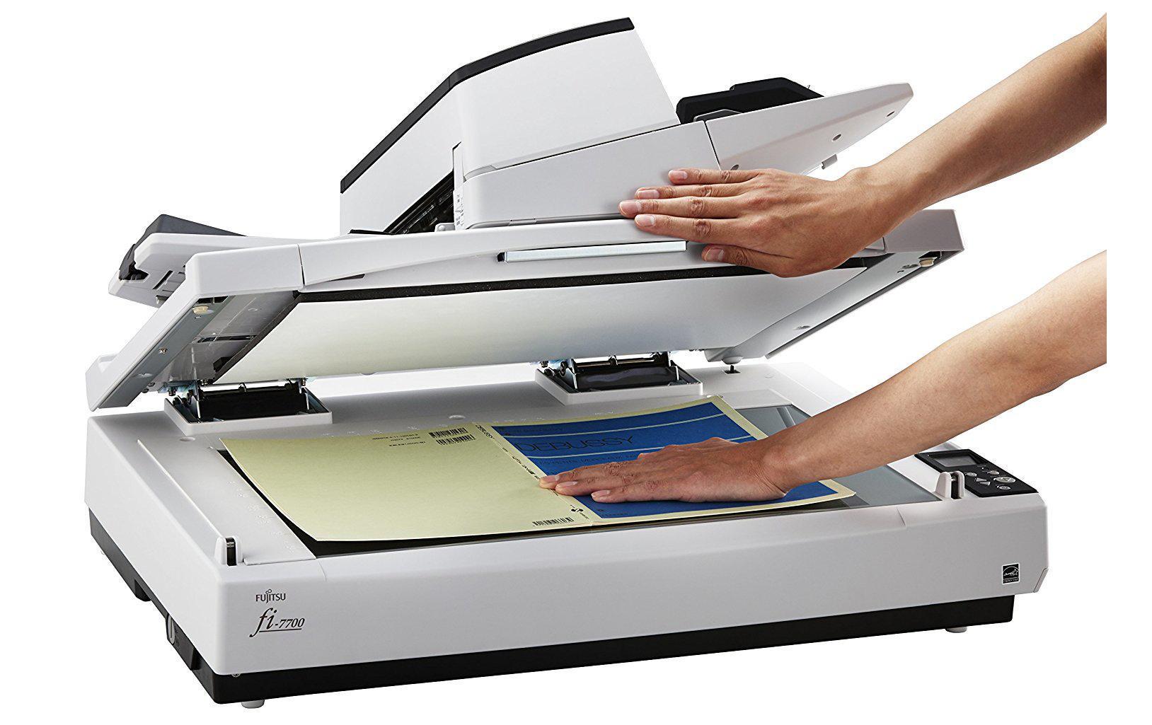 Dokumentenscanner fi-7700<br>Schnelles Scannen grosser Dokumentenvolumen und unterschiedlichster Medien