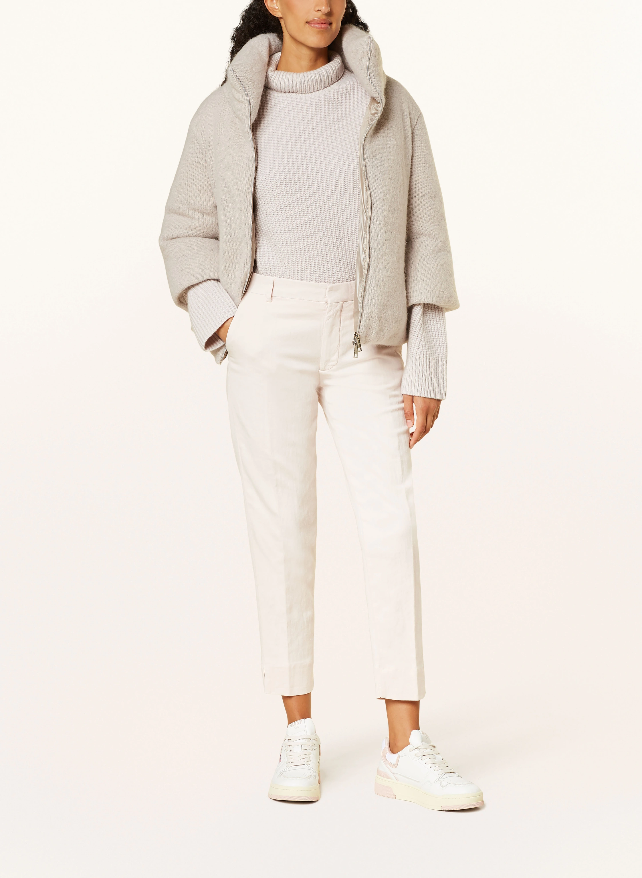 HERNO Daunenjacke mit Mohair und 3/4-Arm