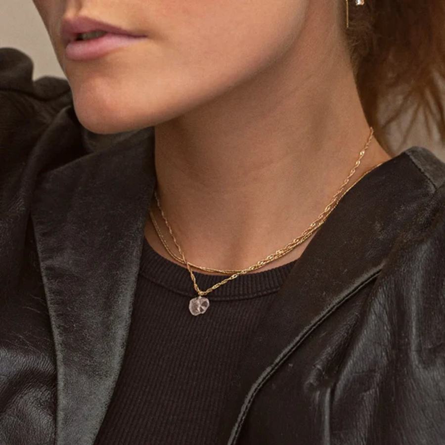 Timi Of Sweden You're Gorgeous Rose Quartz Necklace