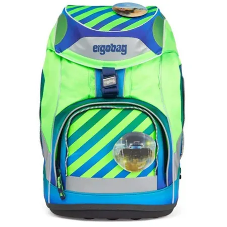 ergobag PACK Set TruckBär Neo Edition, ergonomischer Schulrucksack, Set 6-teilig