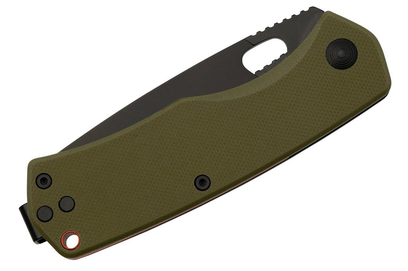 The James Brand The Folsom, OD Green G10   Orange   Black, KN112194-00, zakmes