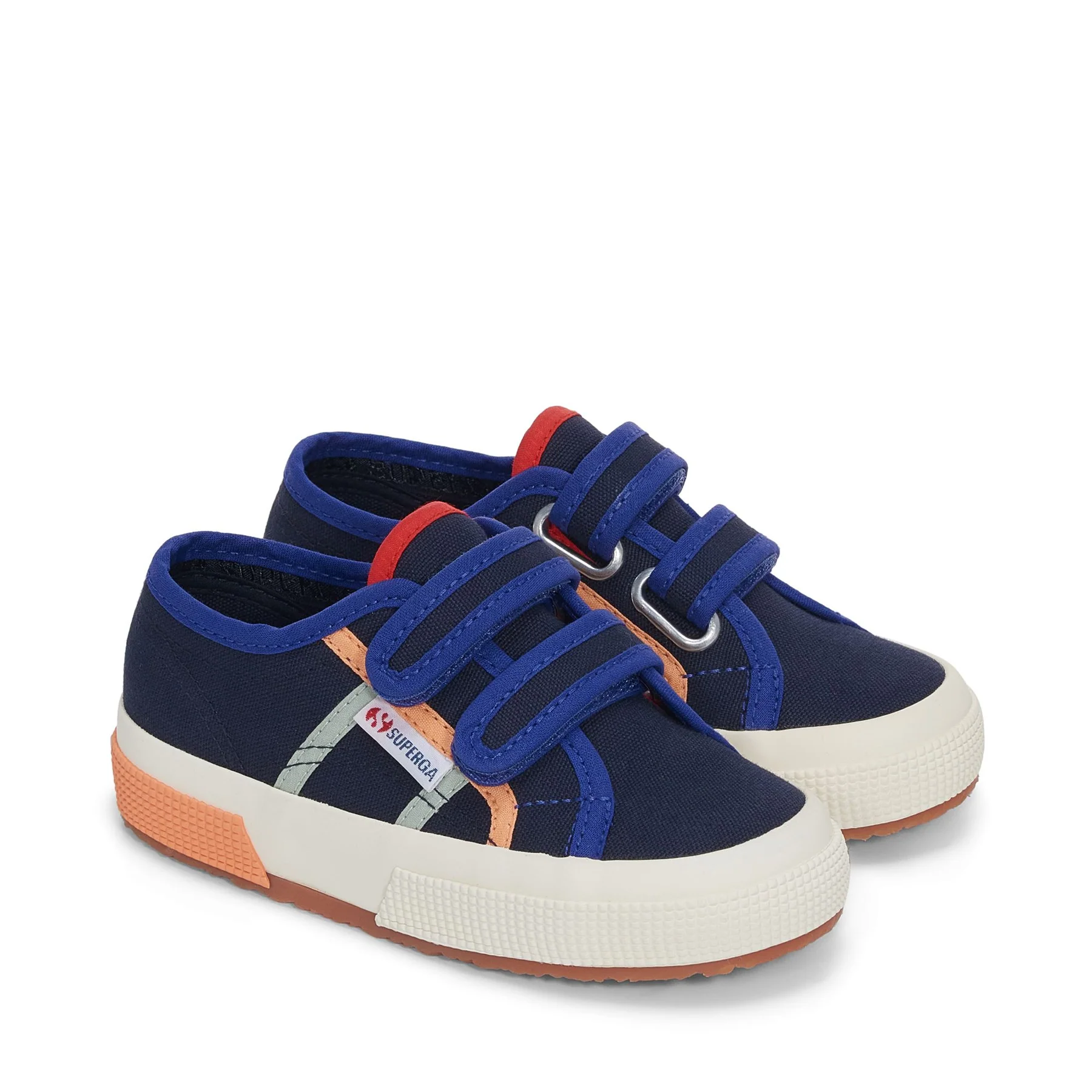 2750 KIDS STRAPS COLORBLOCKING-BLUE NAVY-BLUE SPECTRUM RED