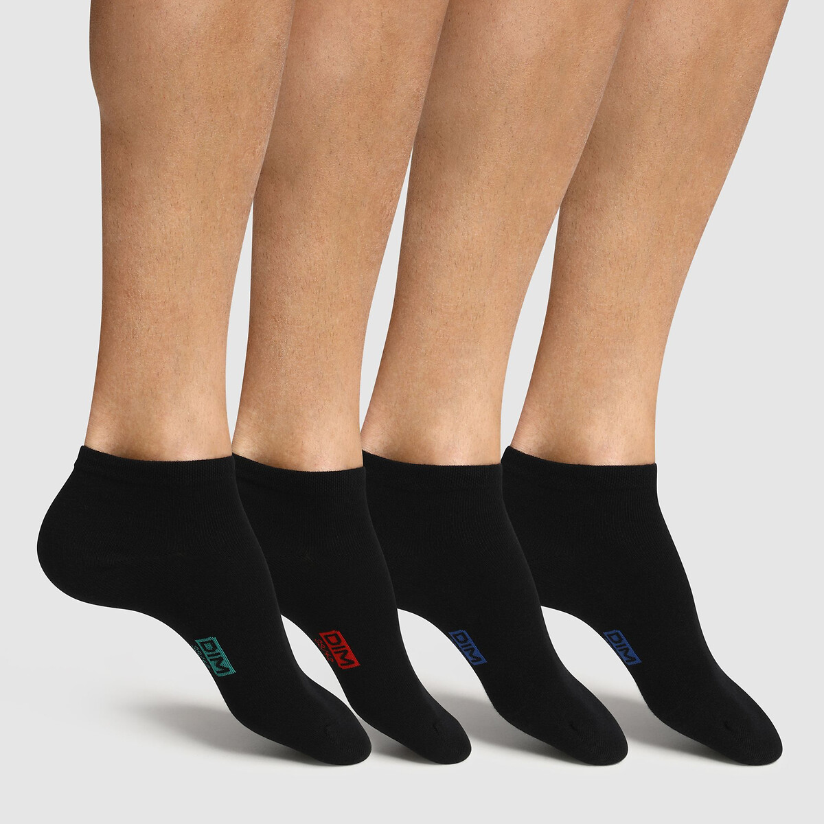 DIM<br>Conjunto de 4 pares de meias de algodão
