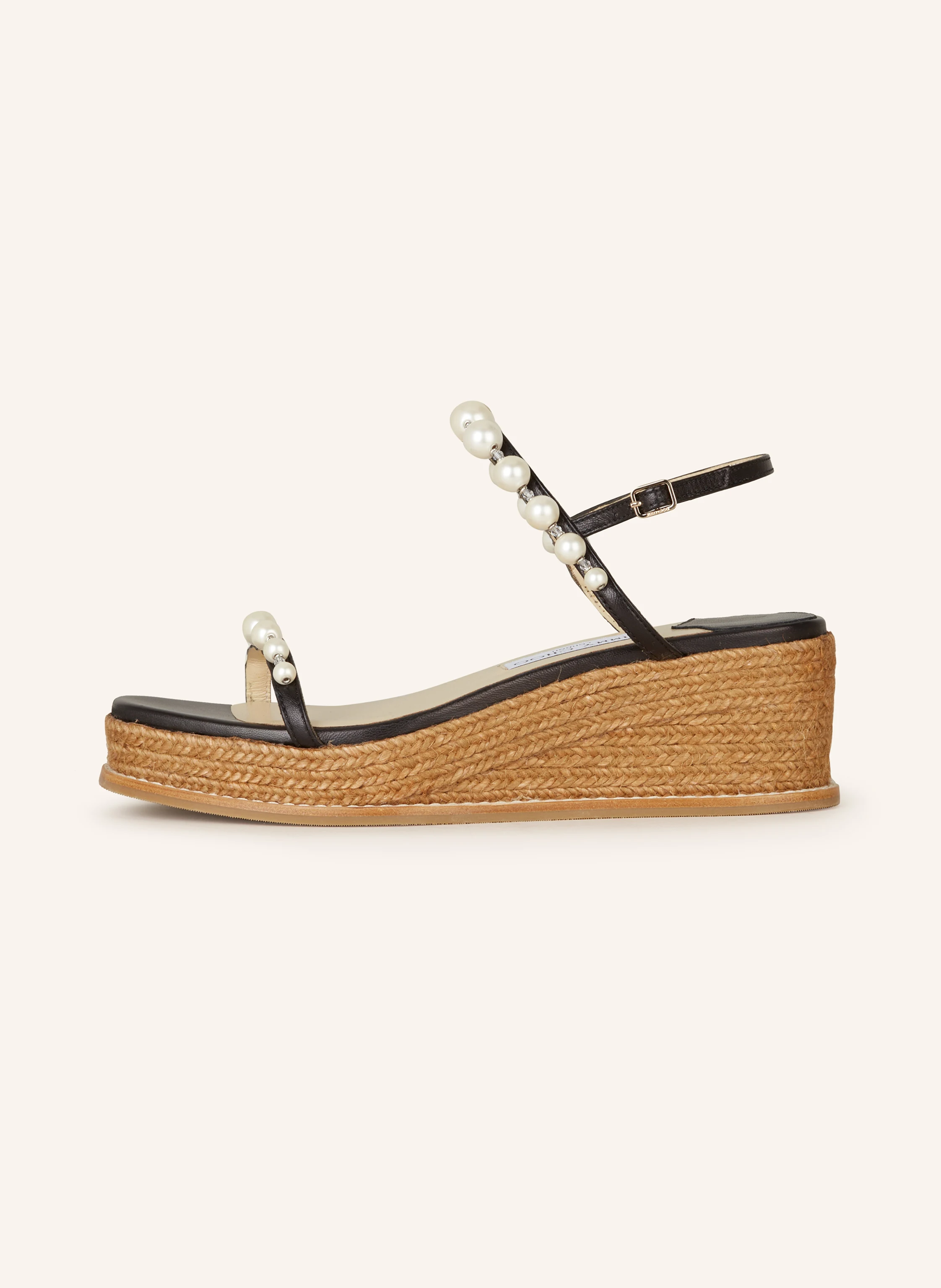 JIMMY CHOO Wedges AMATUUS 60 mit Schmuckperlen