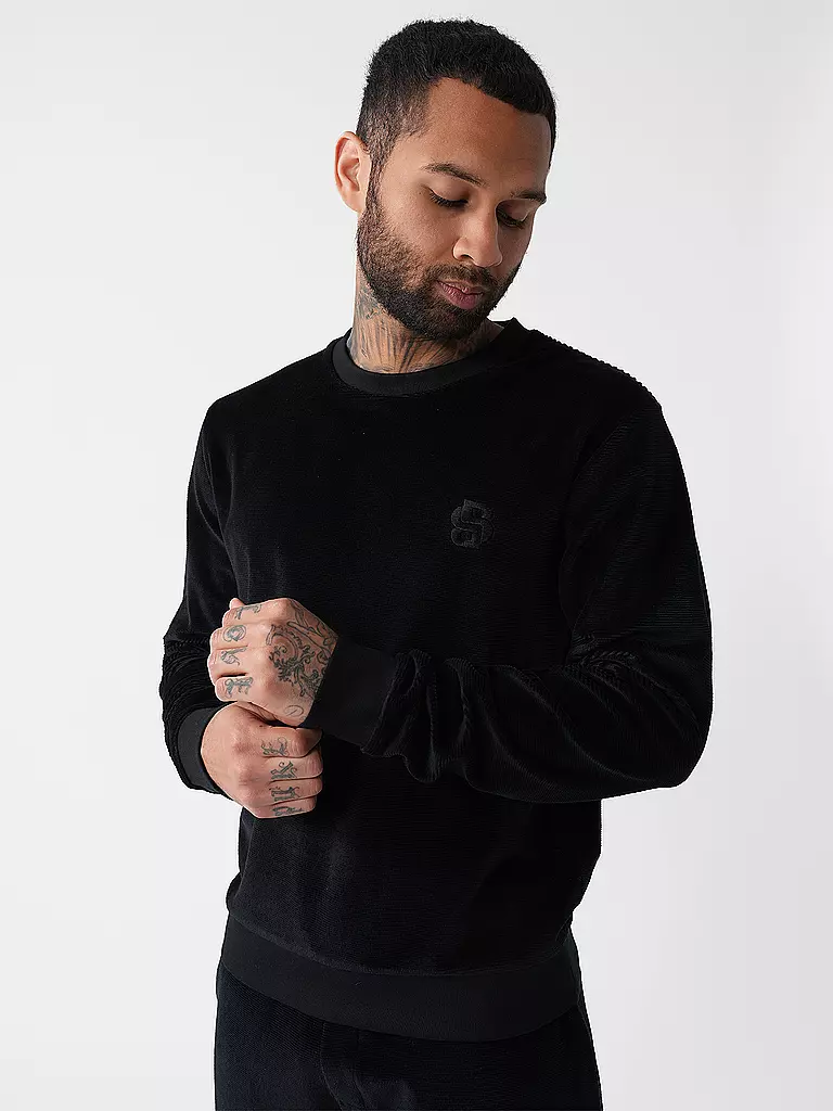 BOSS Loungewear Sweater schwarz