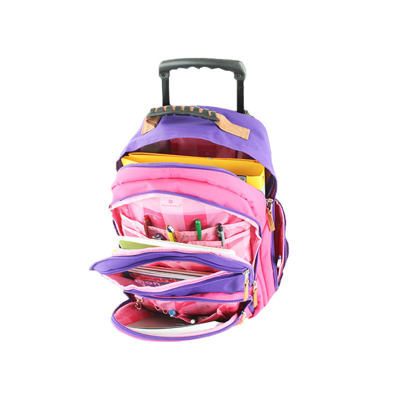 Sac à dos à roulettes Snowball 50 cm Rose/Violet