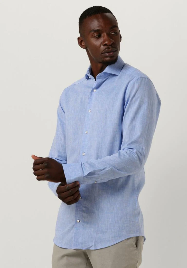 PORTO MILANO lichtblauwe porto milano klassiek overhemd lagos