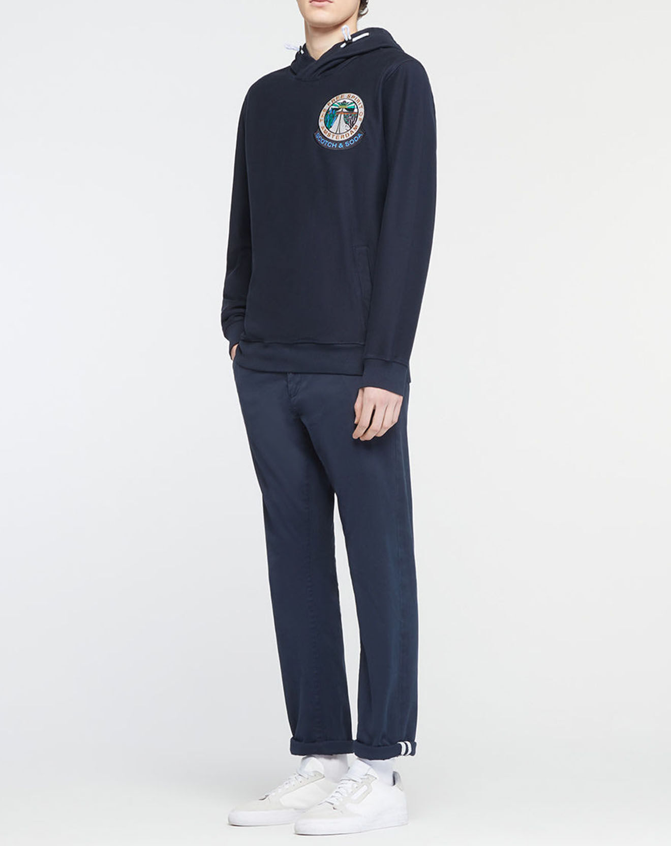 Scotch & Soda Sweat Patch bleu marine