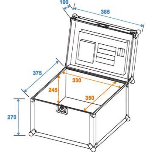 Omnitronic Universele document-case zwart 330x350x245 mm