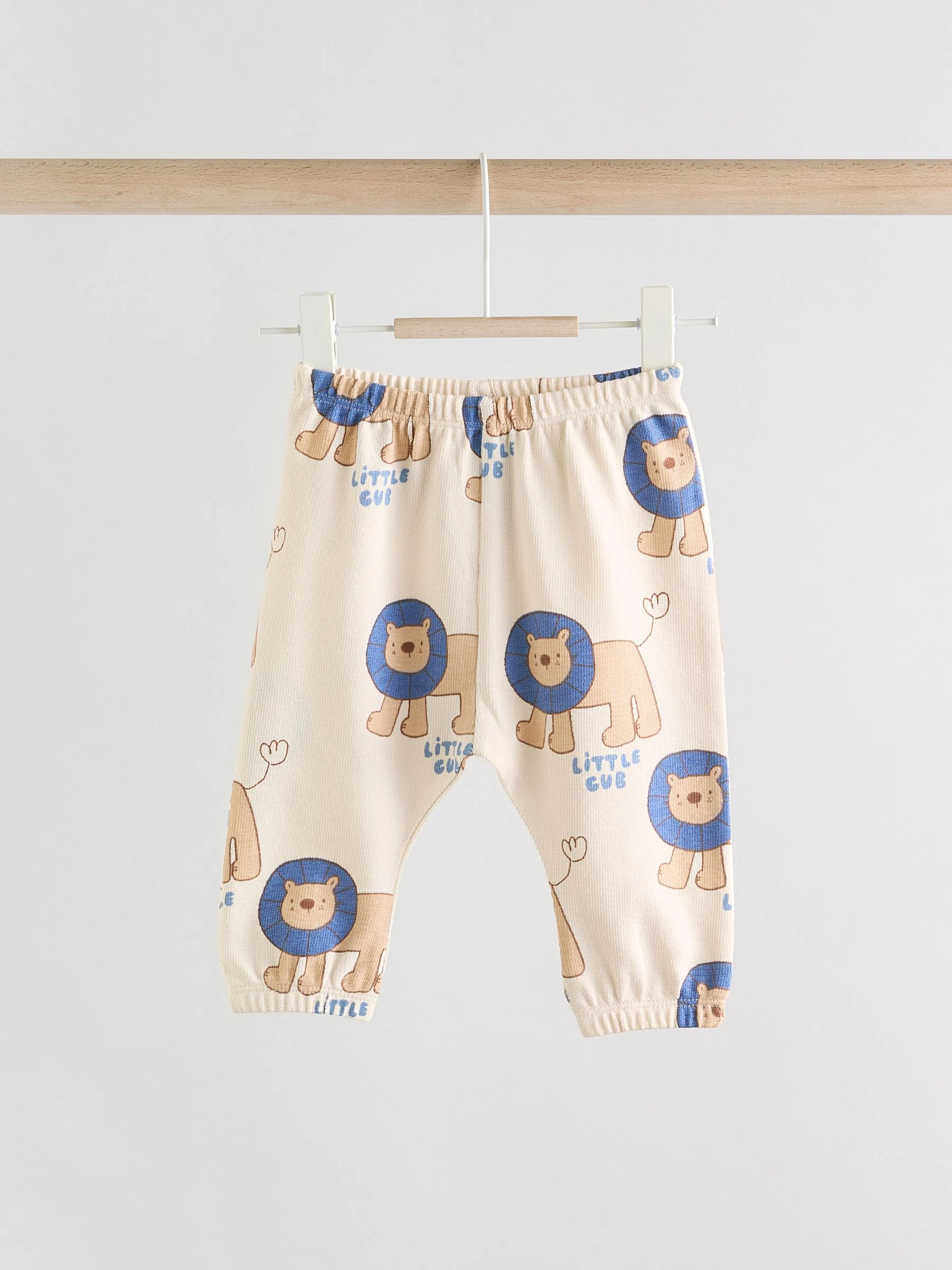 Blauw leeuw - Babyset van top en leggings van 100% katoen (0mnd-2jr)