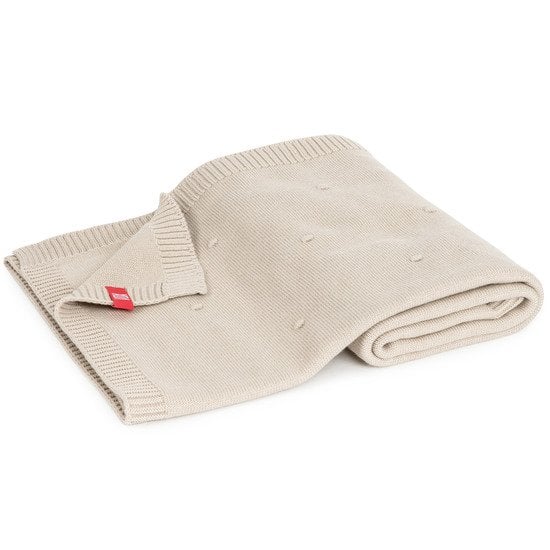 Couverture coton pure   Beige        80 x 100 cm   de               Vox