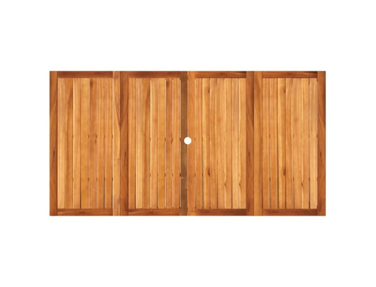 VIDAXL - Table de jardin beige 180x90x75 cm résine tressée et acacia