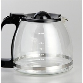 Cafetière filtre 15 tasses Noire Inox - CAF815X