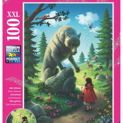 Ravensburger Puslespill Rødhette og Ulven 100 Biter