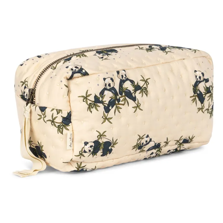 Konges Sløjd Trousse de toilette en coton bio Panda | Beige
